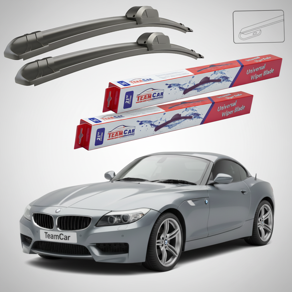 Ștergătoare TeamCar® pentru BMW Z4 Roadster (E89) 2009–2016 – Set Față Flat
