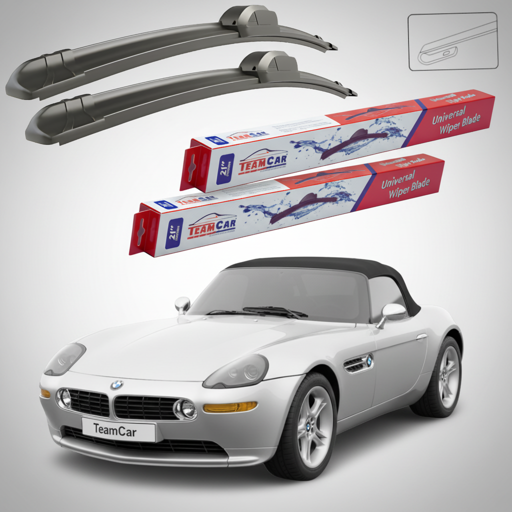 Ștergătoare TeamCar® pentru BMW Z8 Roadster (E52) 2000–2003 – Set Față Flat