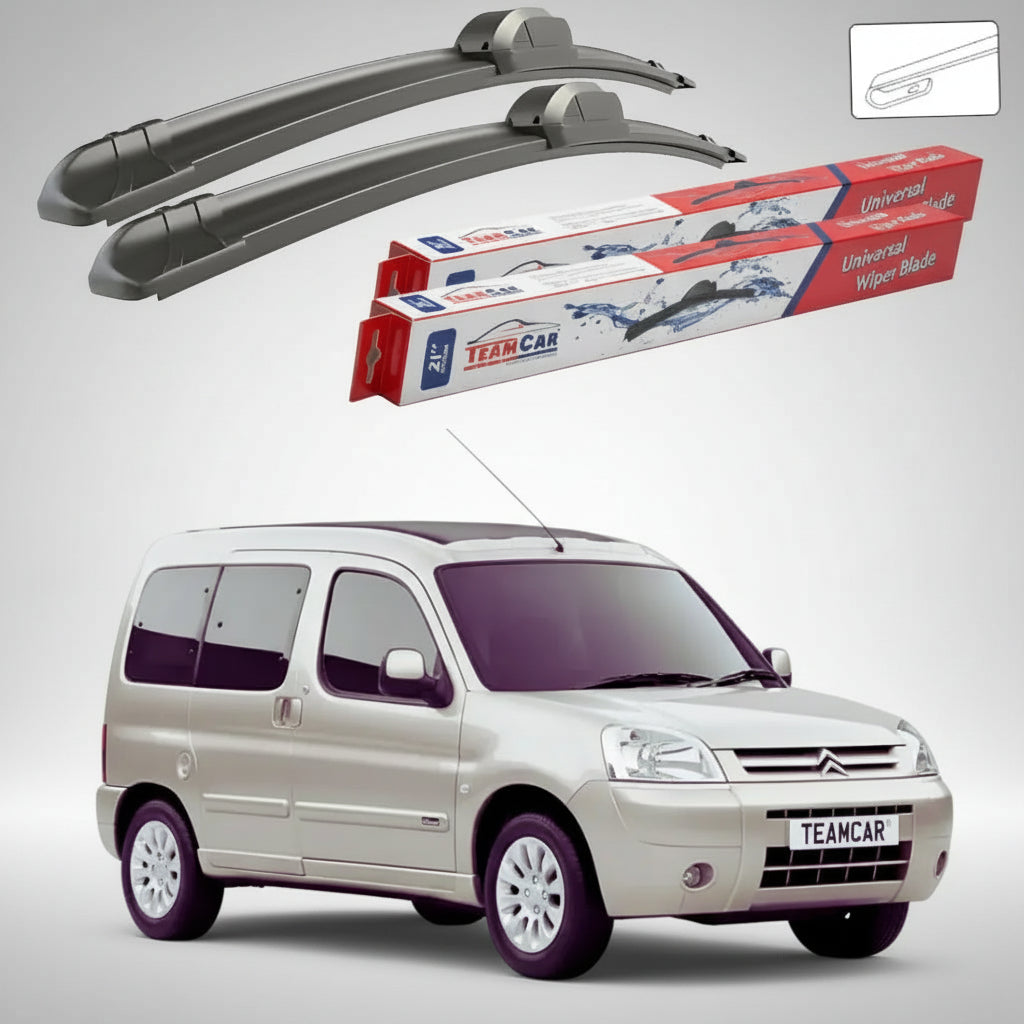 Ștergătoare Citroën Berlingo Gen I Facelift (M59) MPV 2002-2011 | Set Față Flat – TeamCar®