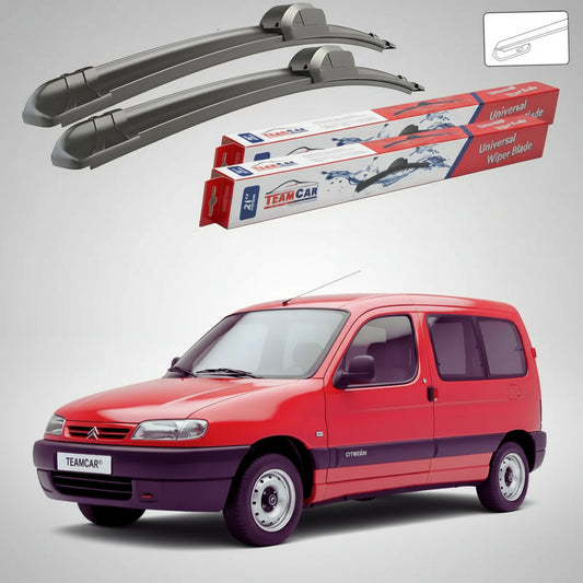 Ștergătoare Citroën Berlingo Gen I (M49/M59) MPV 2-Door 1996-2008 | Set Față Flat – TeamCar®