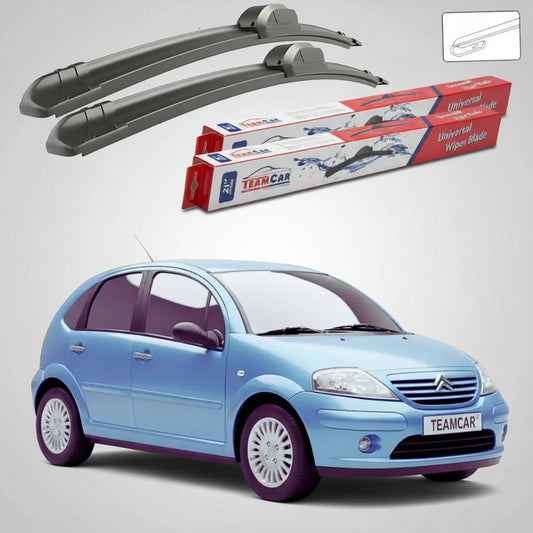 Ștergătoare Citroën C3 Gen I FC/FN Hatchback 2002-2009 | Set Față Flat – TeamCar®