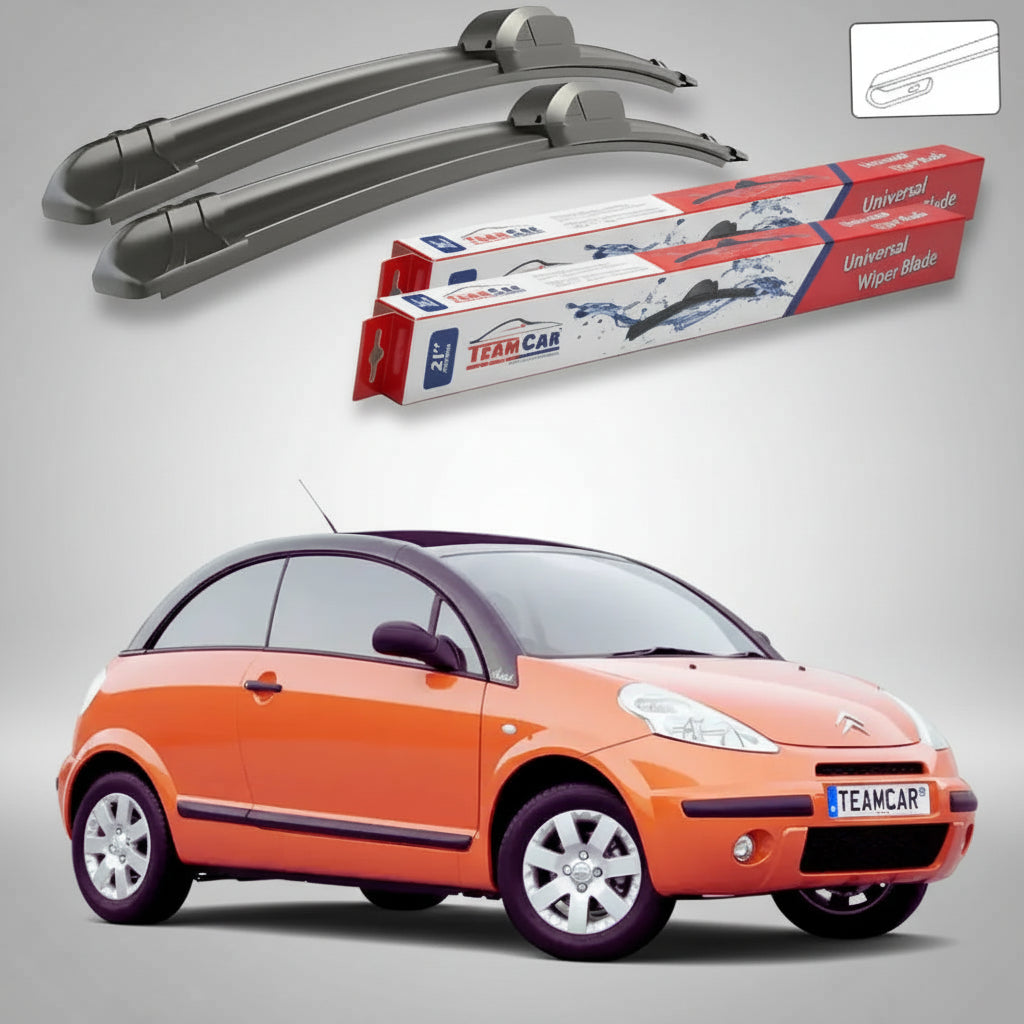 Ștergătoare Citroën C3 Pluriel Gen I HB Cabriolet 2003-2012 | Set Față Flat – TeamCar®