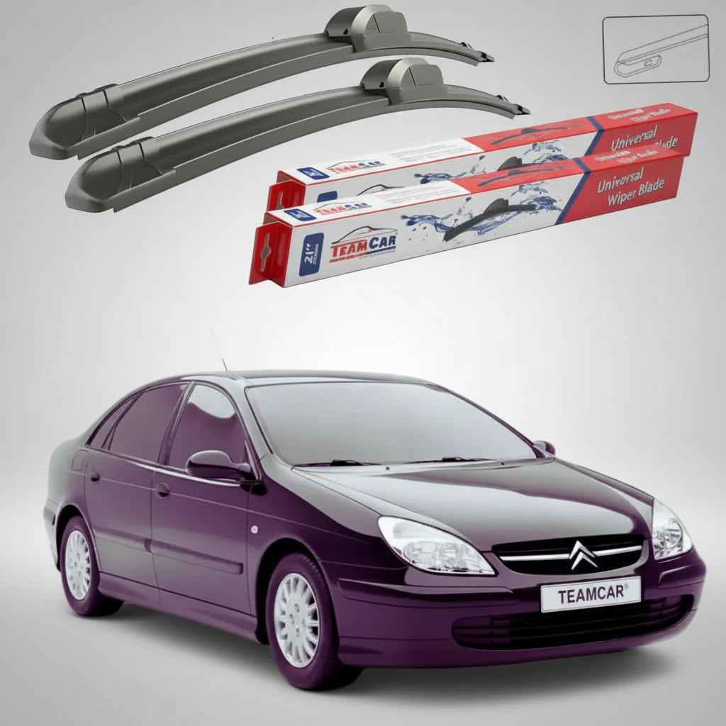 Ștergătoare Citroën C5 Gen 1 (DC) Hatchback 04.2003-11.2003 | Set Față Flat – TeamCar®