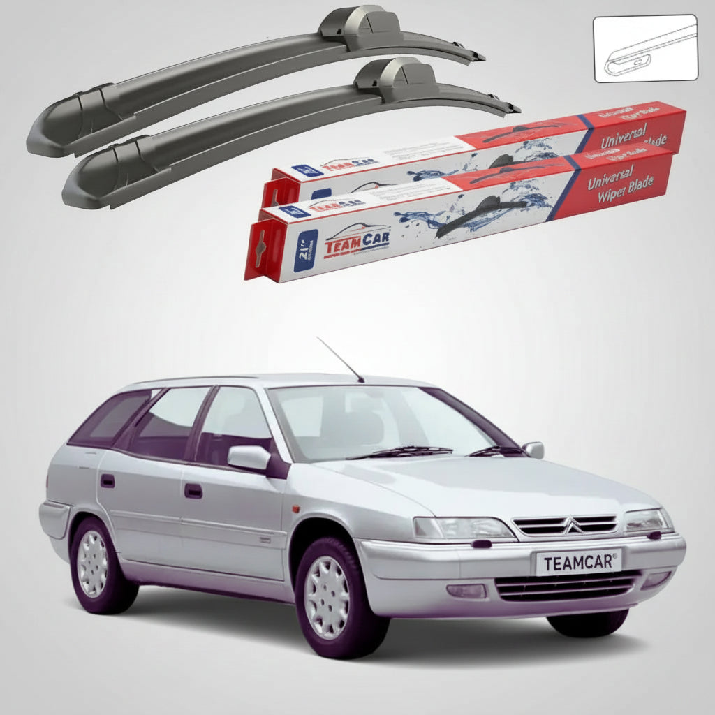 Ștergătoare Citroën Xantia Break X2 Facelift Estate 1998-1999 | Set Față Flat – TeamCar®