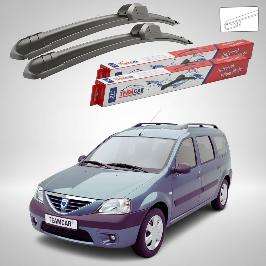 Ștergătoare Dacia Logan MCV I Break 2007-2013 | Set Față Flat – TeamCar®