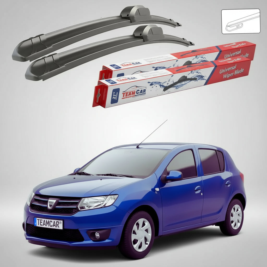 Ștergătoare Dacia Sandero II 2014-2015 | Set Față Flat – TeamCar®