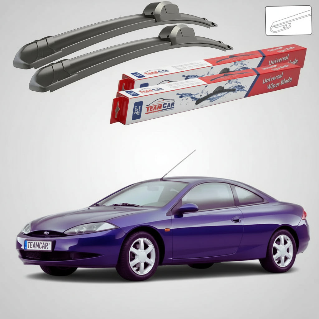 Ștergătoare Ford Cougar EC Coupe 1998-2001 | Set Față Flat – TeamCar®