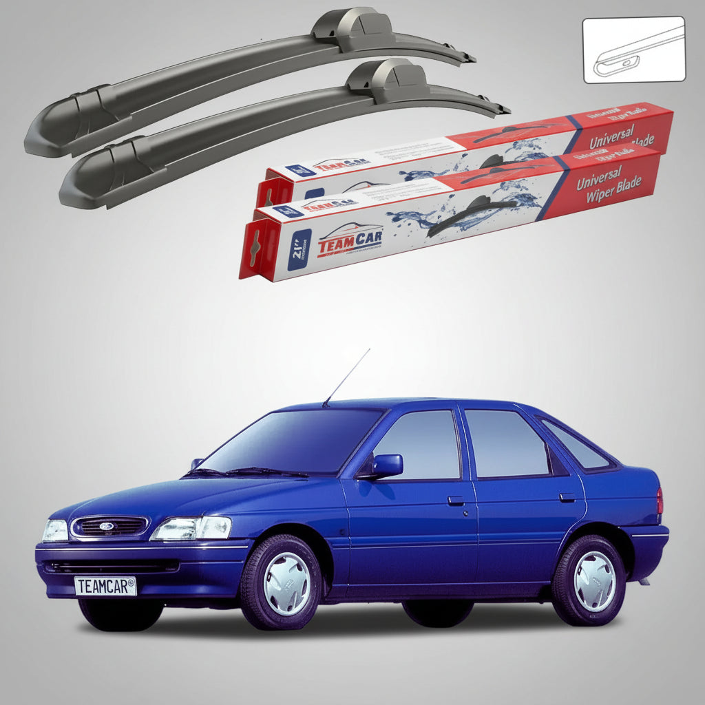 Ștergătoare Ford Escort Gen V VI Hatchback 1990-1994 | Set Față Flat – TeamCar®