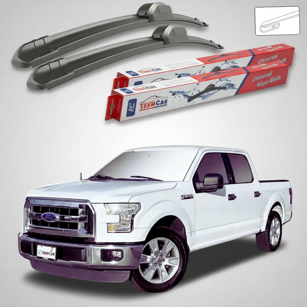 Ștergătoare Ford F150 Crew Cab Pick-up Gen XIII+ 2014-prezent | Set Față Flat – TeamCar®