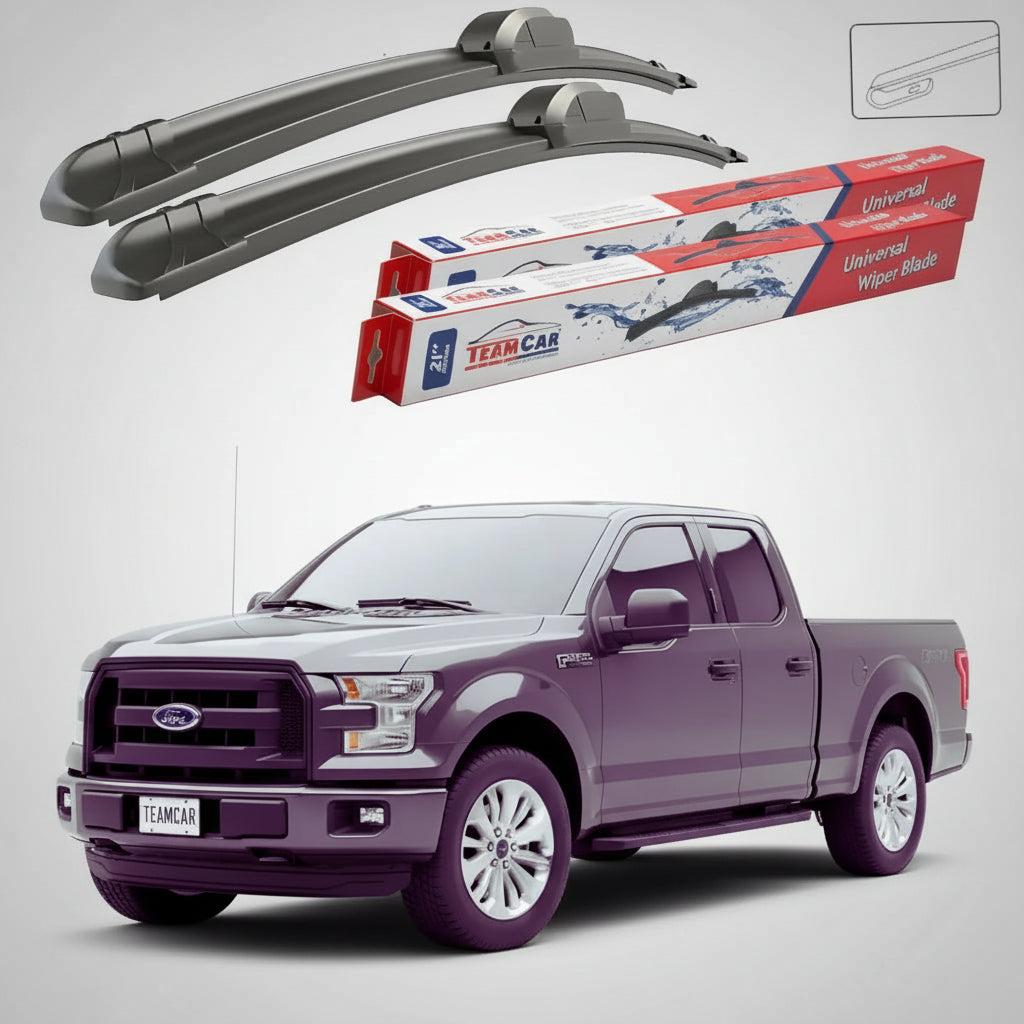 Ștergătoare Ford F150 Extended Cab Pick-up Gen XIII+ 2014-prezent | Set Față Flat – TeamCar®