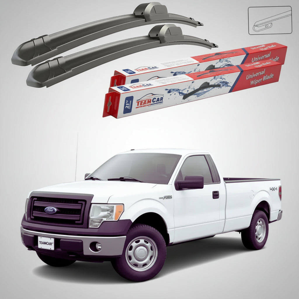 Ștergătoare Ford F150 Standard Cab Pick-up 2008-prezent | Set Față Flat – TeamCar®