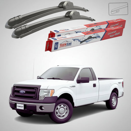 Ștergătoare Ford F150 Standard Cab Pick-up 2008-prezent | Set Față Flat – TeamCar®