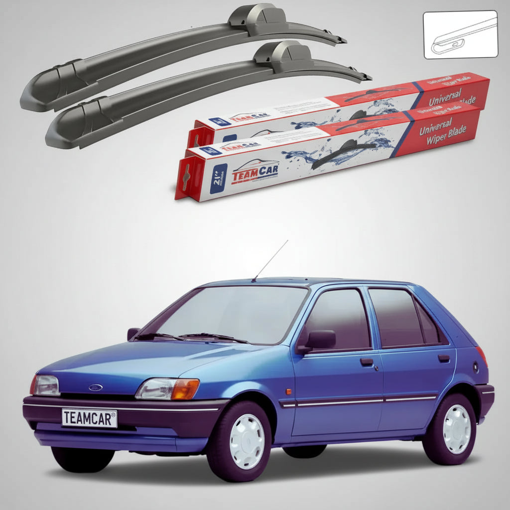 Ștergătoare Ford Fiesta Gen III Hatchback 1989-1996 | Set Față Flat – TeamCar®