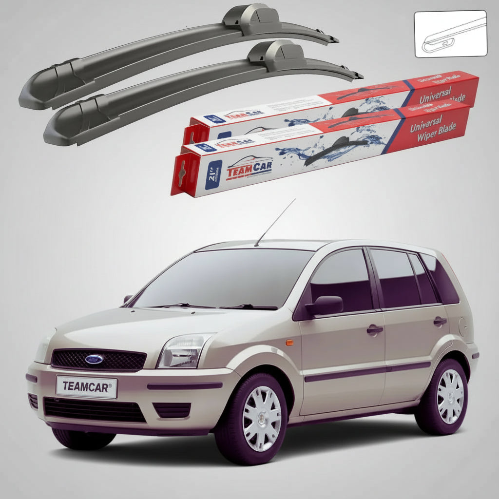 Ștergătoare Ford Fusion JU 2002-2012 | Set Față Flat – TeamCar®