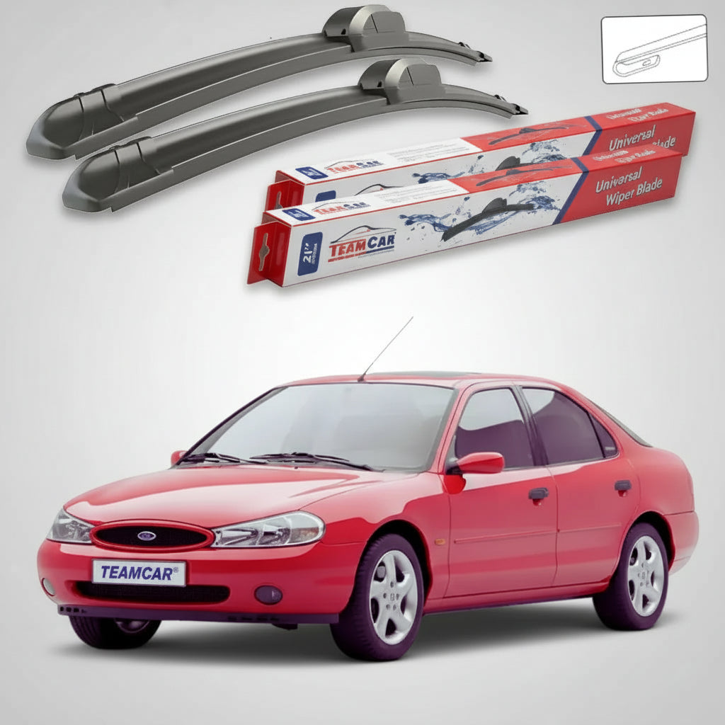Ștergătoare Ford Mondeo Mk2 Hatchback 1996-2000 | Set Față Flat – TeamCar®