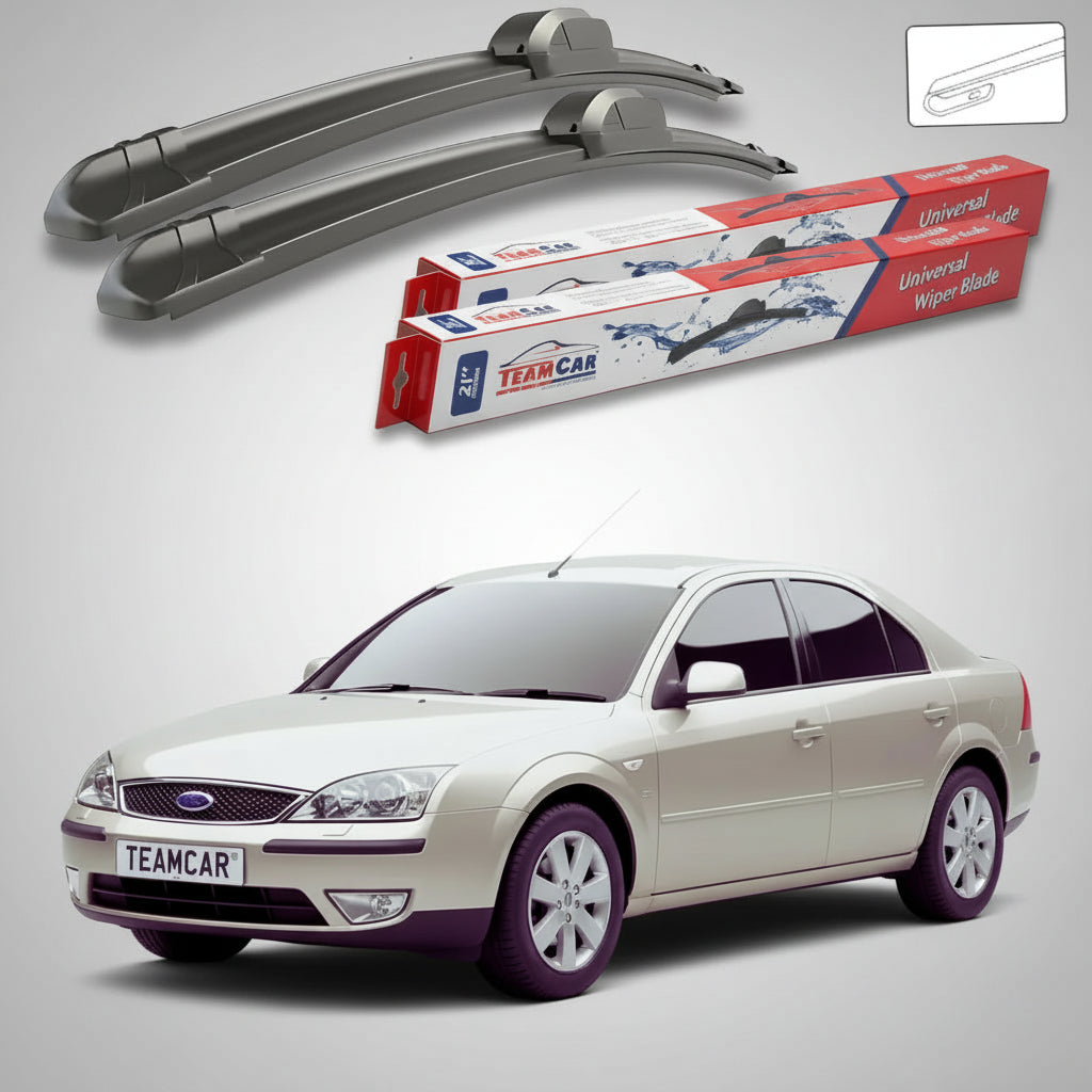 Ștergătoare Ford Mondeo Mk3 Sedan 2000-2007 | Set Față Flat – TeamCar®