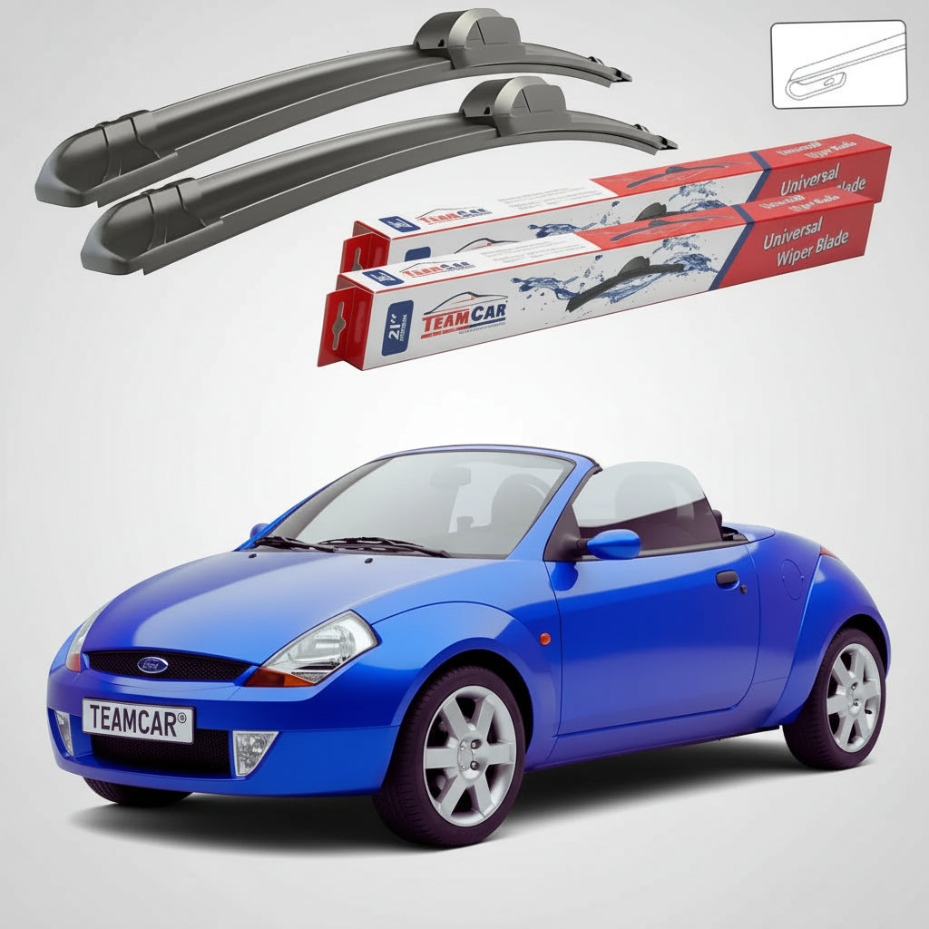 Ștergătoare Ford StreetKa Gen I RL2 Cabriolet 2003-2005 | Set Față Flat – TeamCar®