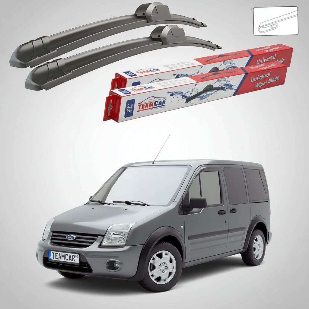 Ștergătoare Ford Tourneo Connect Gen I 2-Door 2002-2013 | Set Față Flat – TeamCar®