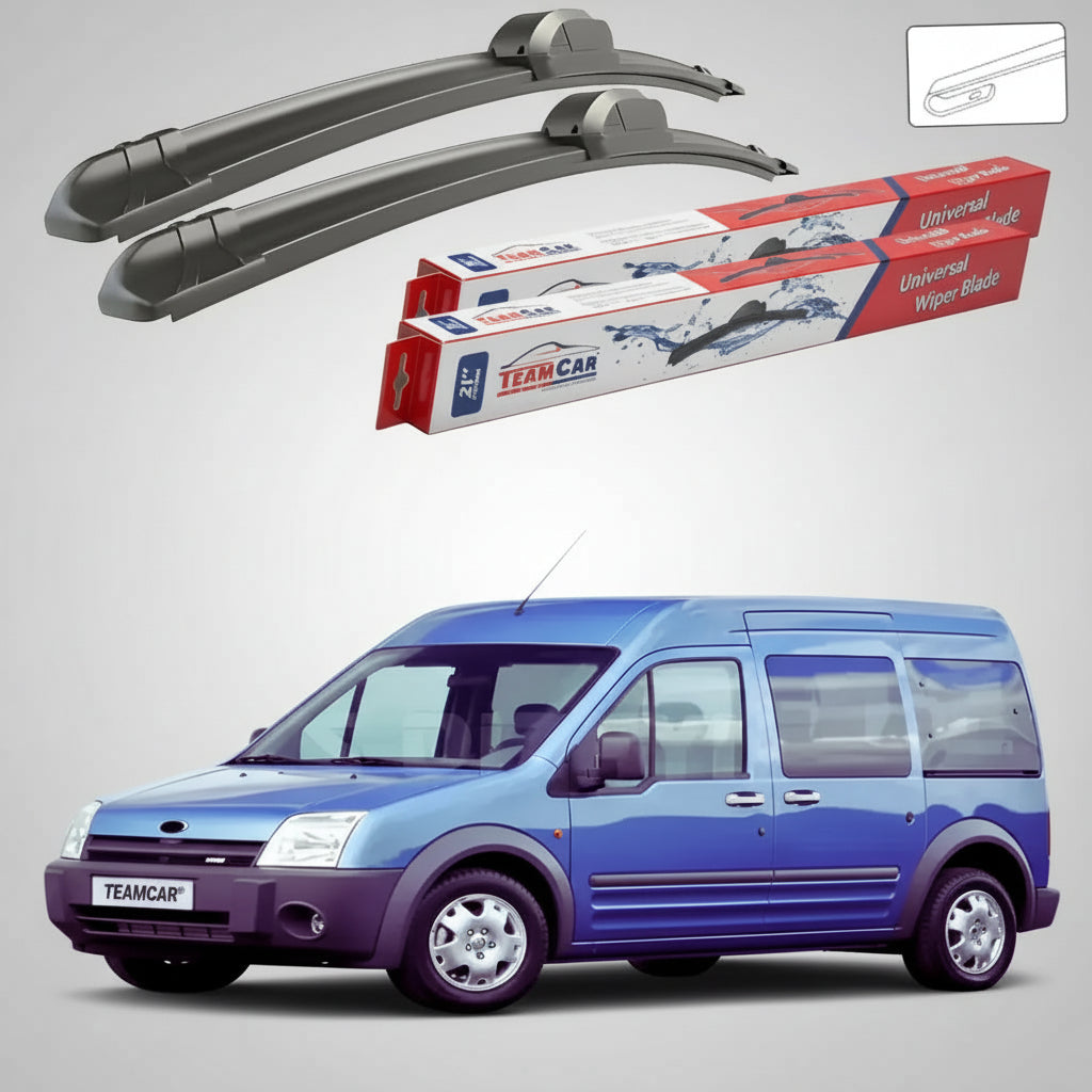 Ștergătoare Ford Tourneo Connect Gen I 2002-2013 | Set Față Flat – TeamCar®