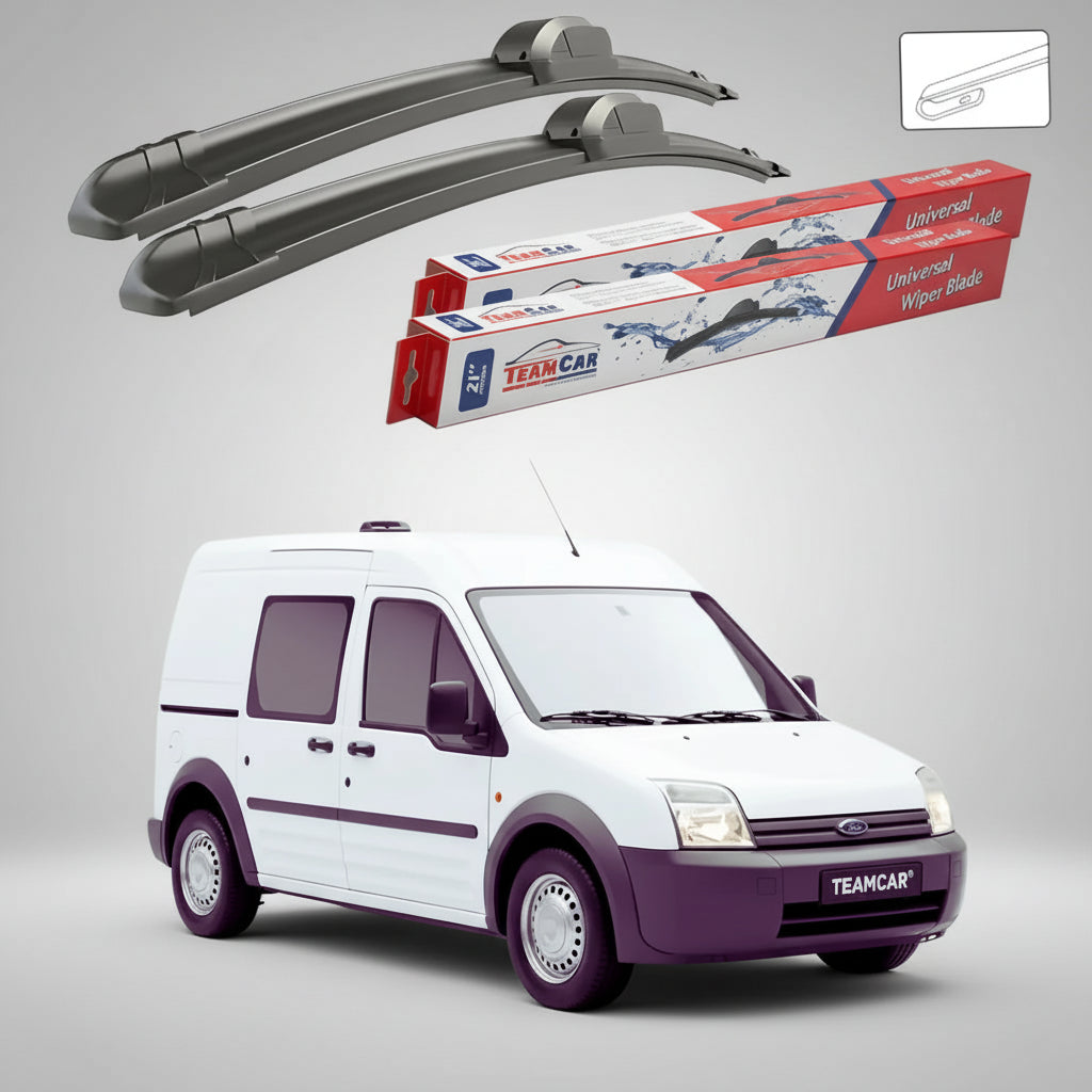Ștergătoare Ford Transit Connect MK1 P65 Van 1-Door 2002-2013 | Set Față Flat – TeamCar®