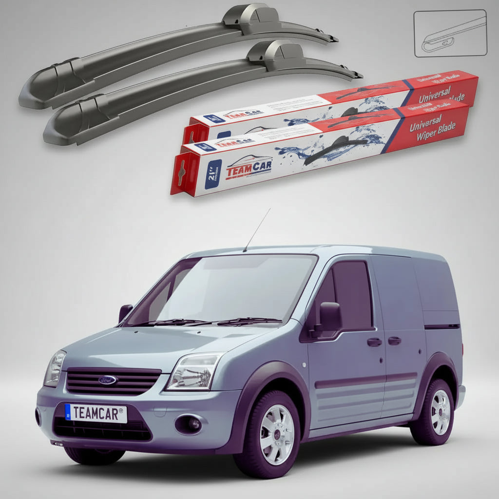 Ștergătoare Ford Transit Connect MK1 P65 Van 2-Door 2002-2013 | Set Față Flat – TeamCar®