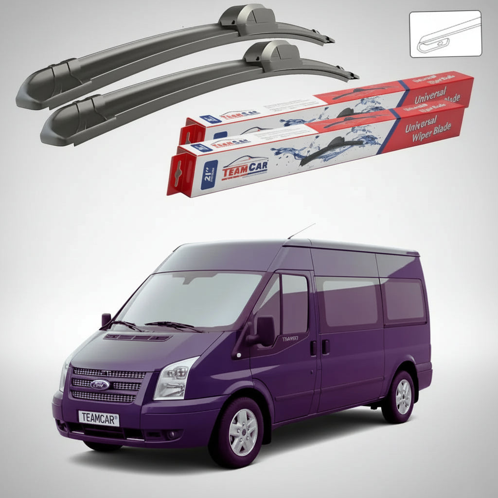 Ștergătoare Ford Transit Tourneo Gen V MK6-MK7 V347 1-Door 2006-2011 | Set Față Flat – TeamCar®