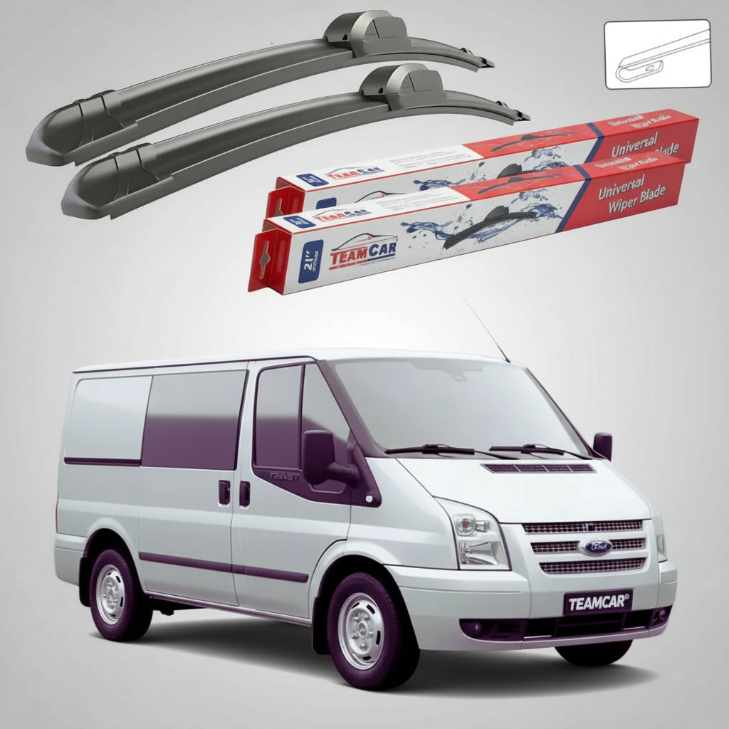 Ștergătoare Ford Transit Tourneo Gen V MK6-MK7 V347 2-Door 2006-2011 | Set Față Flat – TeamCar®