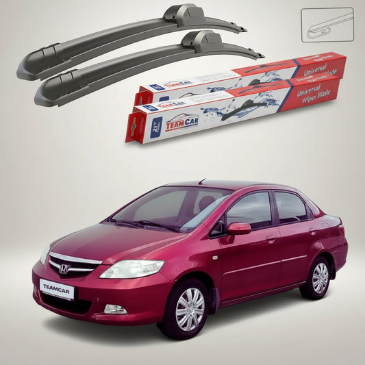 Ștergătoare Honda City Gen IV (GD8/GE3) Sedan 2006-2008 | Set Față Flat – TeamCar®