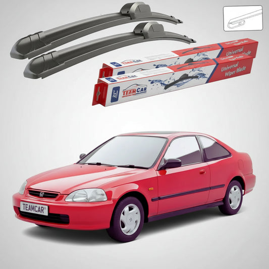 Ștergătoare Honda Civic Gen VI (EJ/EM1) Coupe 1996-2000 | Set Față Flat – TeamCar®