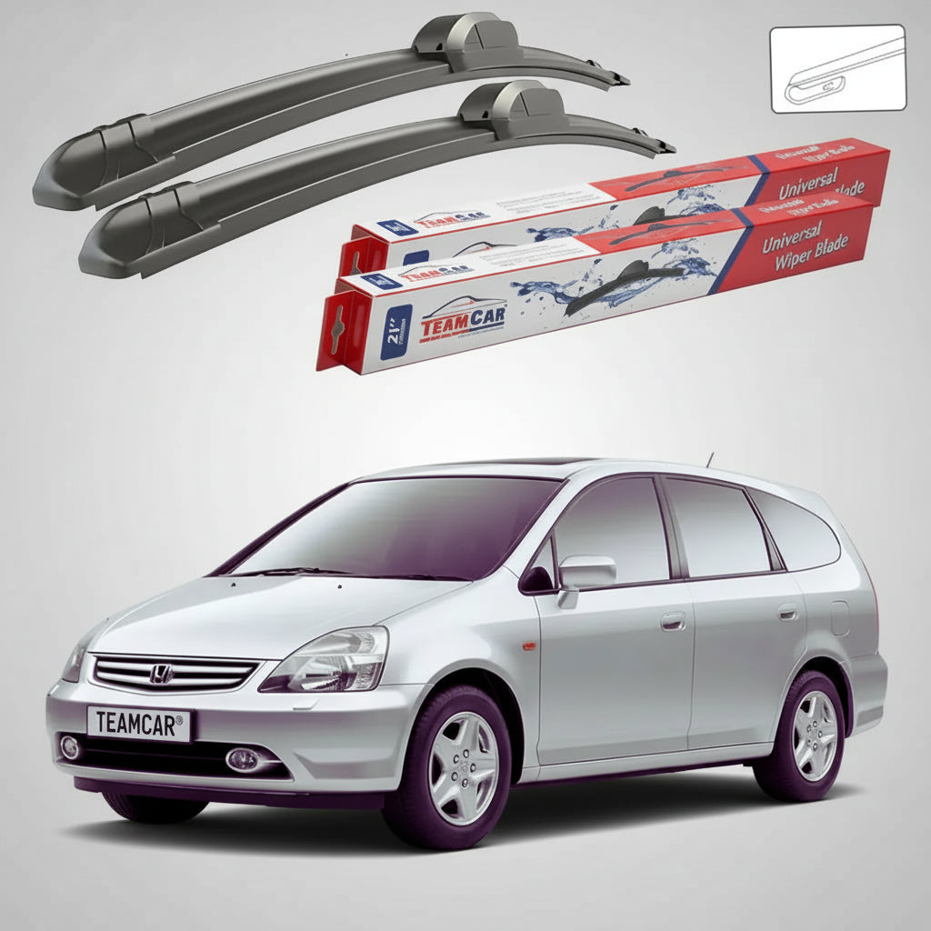 Ștergătoare Honda Stream Gen I (RN1/RN2/RN3/RN4) MPV 2001-2006 | Set Față Flat – TeamCar®