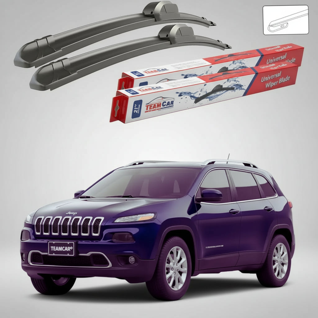 Ablaktörlők Jeep Cherokee KL 2014-től napjainkig | Lapos első ablaktörlő készlet – TeamCar®