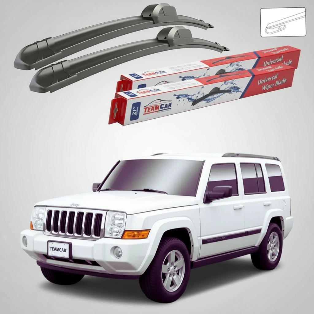 Ștergătoare Jeep Commander XK 2005-2010 | Set Față Flat – TeamCar®