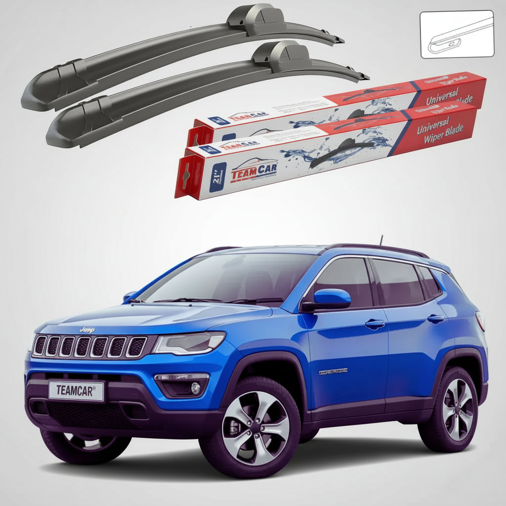 Ablaktörlők Jeep Compass MP 2017-től napjainkig | Lapos első ablaktörlő készlet – TeamCar®