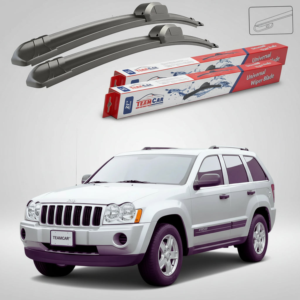 Ștergătoare Jeep Grand Cherokee WK 2005-2010 | Set Față Flat – TeamCar®