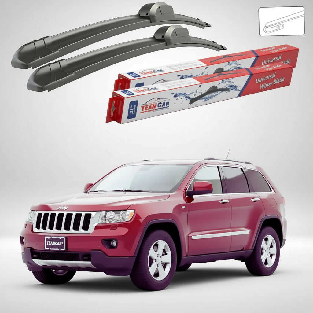 Ablaktörlők Jeep Grand Cherokee WK2 2010-2013 | Lapos első ablaktörlő készlet – TeamCar®