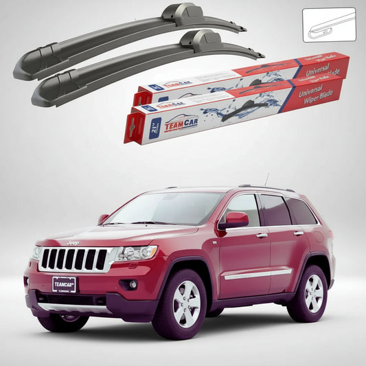 Essuie-glaces Jeep Grand Cherokee WK2 2010-2013 | Jeu d'essuie-glaces avant plats – TeamCar®