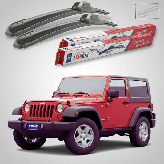 Essuie-glaces Jeep Wrangler JK 2007-2018 | Ensemble avant plat – TeamCar®