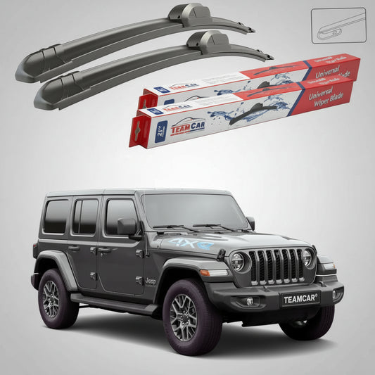Essuie-glaces Jeep Wrangler JL 2017-présent | Jeu d'essuie-glaces avant plats – TeamCar®