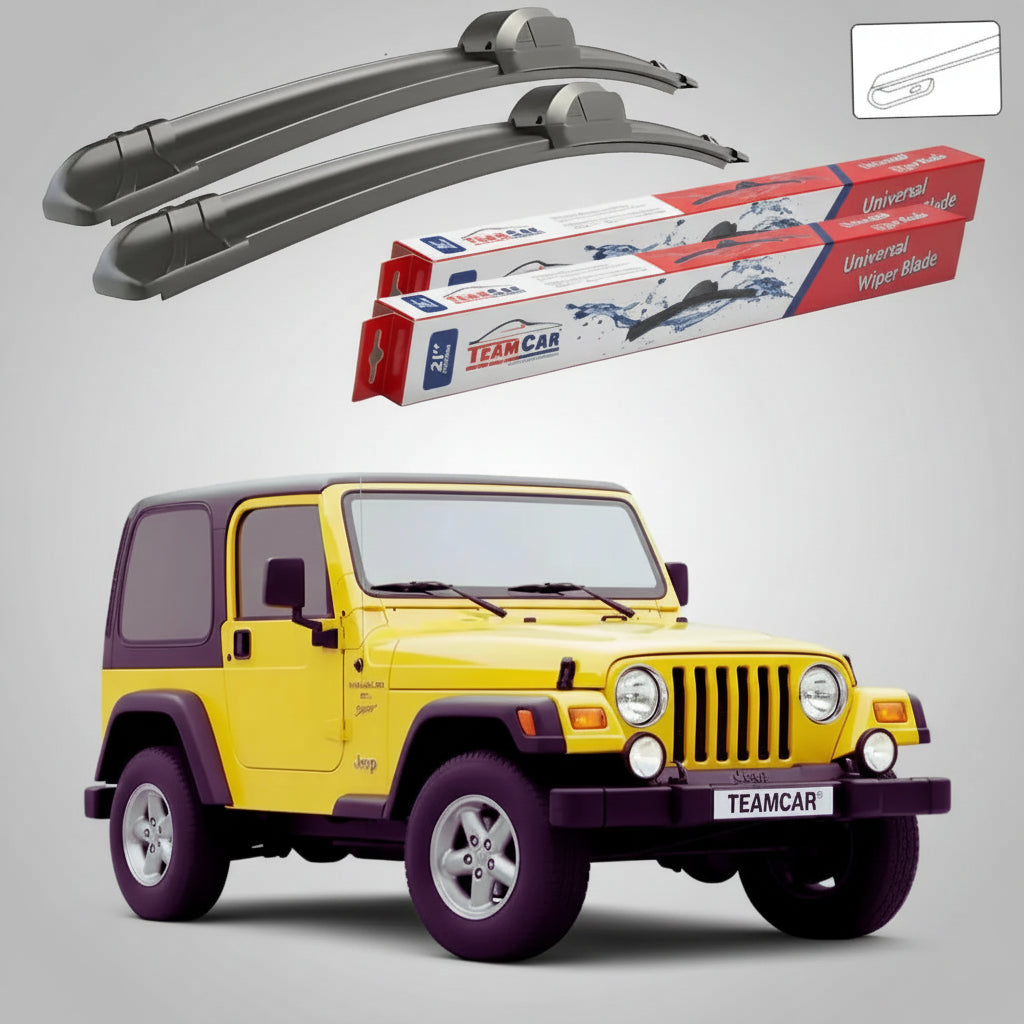 Ablaktörlők Jeep Wrangler TJ 1997-2006 | Lapos első ablaktörlő készlet – TeamCar®