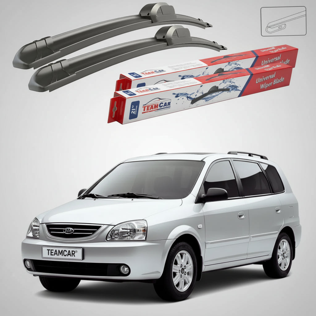 Essuie-glaces Kia Carens FC/FJ 1999-2006 | Jeu d'essuie-glaces avant plats – TeamCar®
