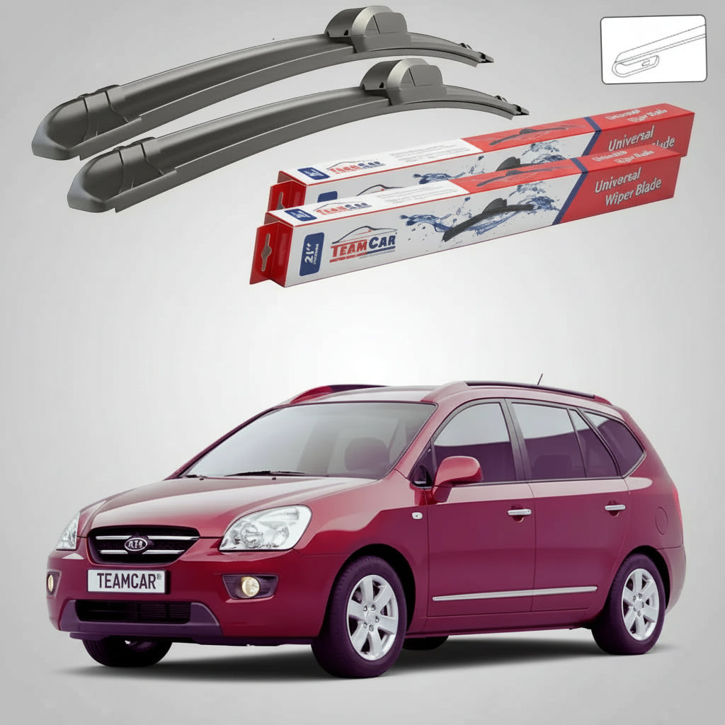 Essuie-glaces Kia Carens III UN/FG 2006-2013 | Jeu d'essuie-glaces avant plats – TeamCar®