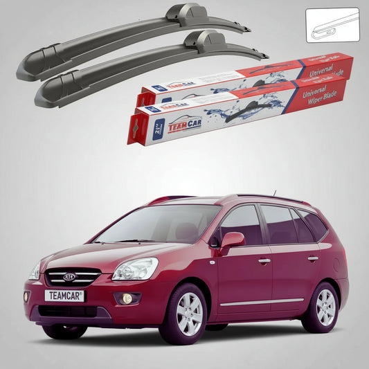 Essuie-glaces Kia Carens III UN/FG 2006-2013 | Jeu d'essuie-glaces avant plats – TeamCar®