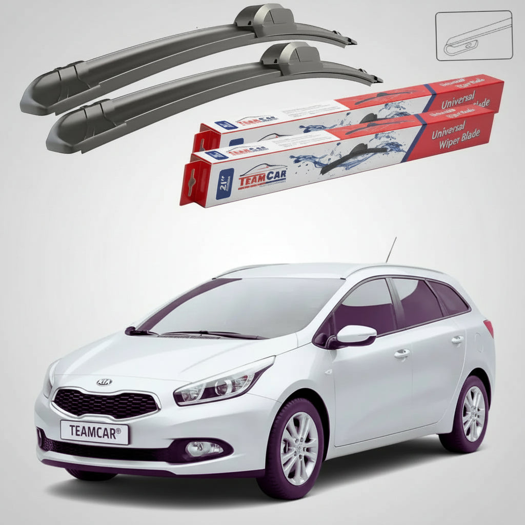 Ștergătoare Kia Ceed II SW JD 2012-prezent | Set Față Flat – TeamCar®