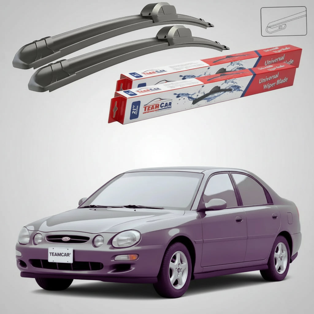 Ștergătoare Kia Mentor II FX Sedan 2001-2004 | Set Față Flat – TeamCar®