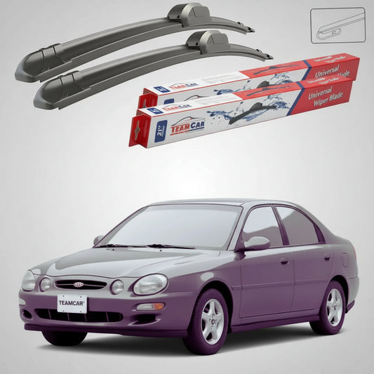 Ștergătoare Kia Mentor II FX Sedan 2001-2004 | Set Față Flat – TeamCar®