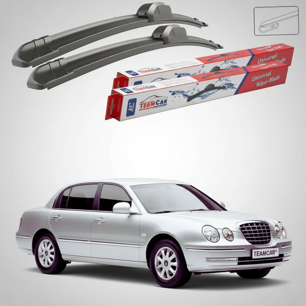 Ștergătoare Kia Opirus I GH Sedan 2003-2009 | Set Față Flat – TeamCar®