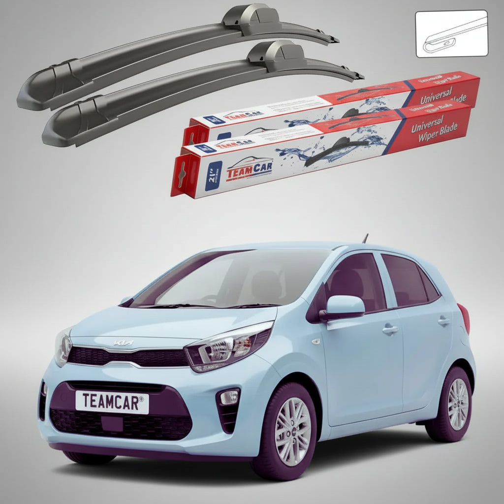 Ștergătoare Kia Picanto III JA Hatchback 2017-prezent | Set Față Flat – TeamCar®