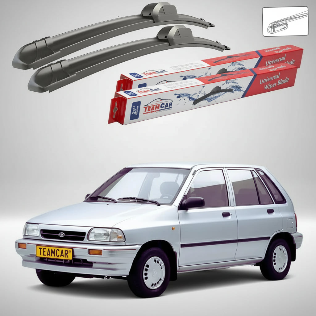 Ștergătoare Kia Pride I DA Hatchback 1990-2000 | Set Față Flat – TeamCar®