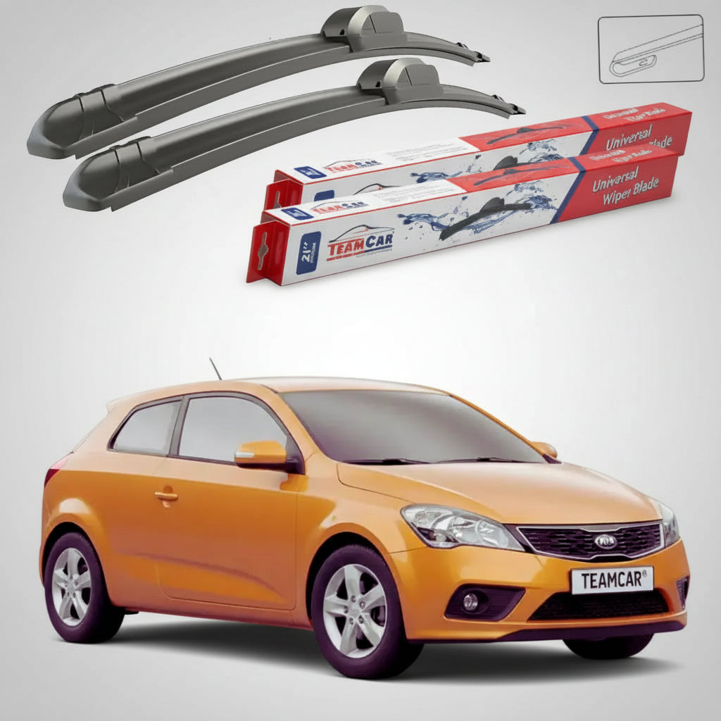 Ștergătoare Kia Pro Ceed I ED Facelift 2009-2012 | Set Față Flat – TeamCar®