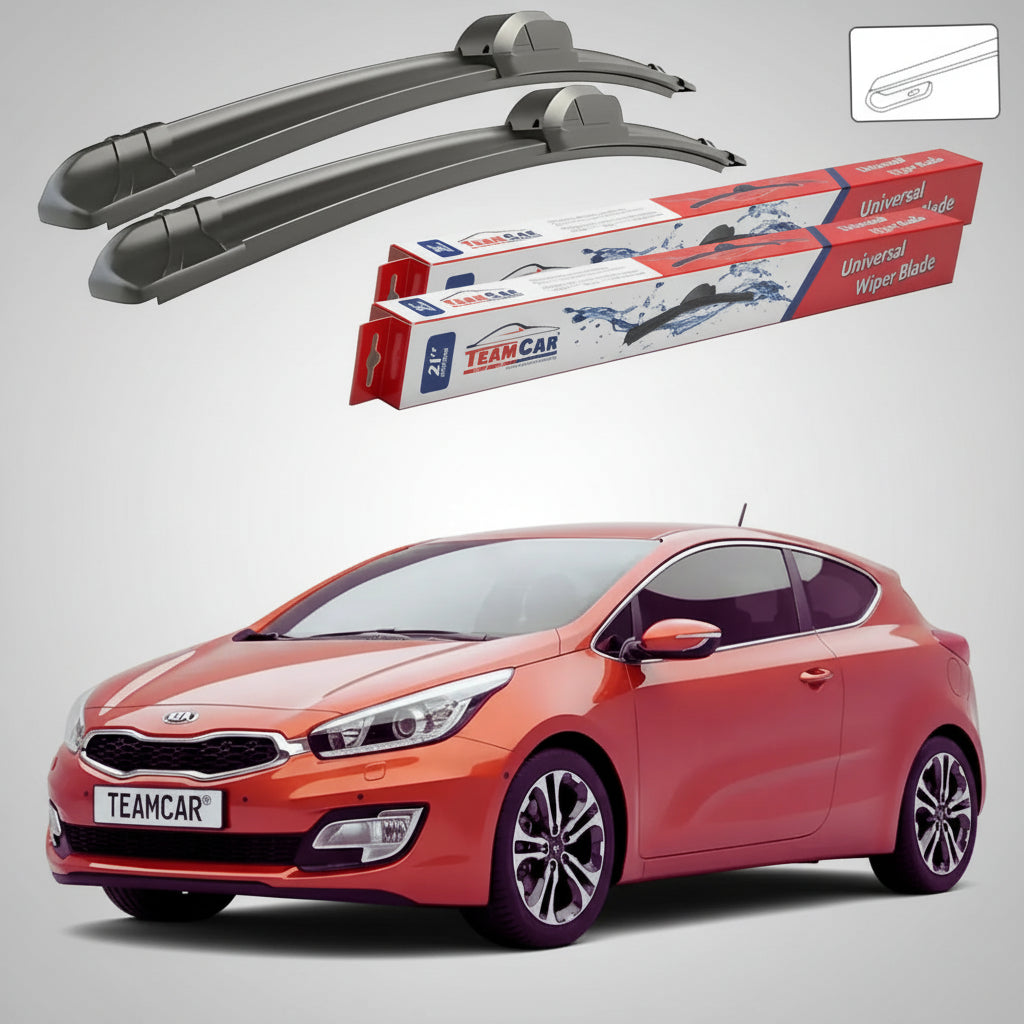 Ștergătoare Kia Pro Ceed II JD 2013-prezent | Set Față Flat – TeamCar®